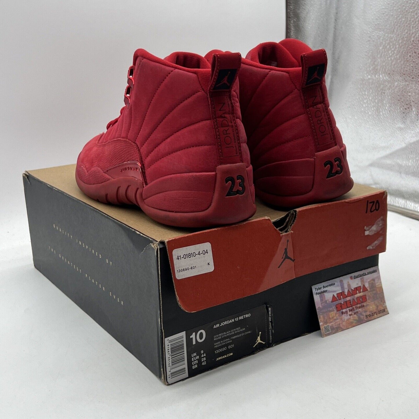 Size 10 - Air Jordan 12 Retro Gym Red Suede (130690-601)