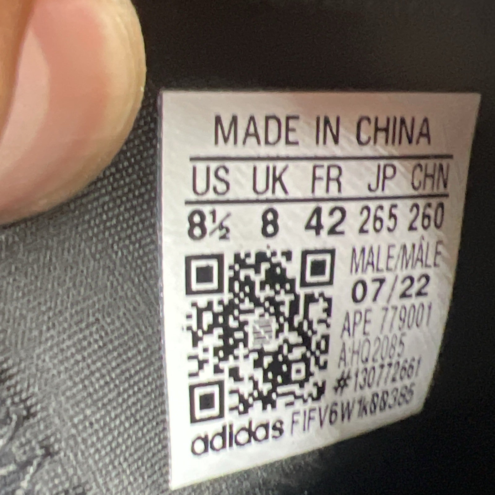 Size 8.5 - adidas Yeezy Quantum Mist Slate (HQ2085)