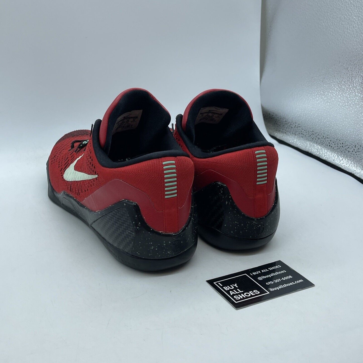 Size 12 - Nike Kobe 9 Elite Low University Red Black Suede (639045-600)
