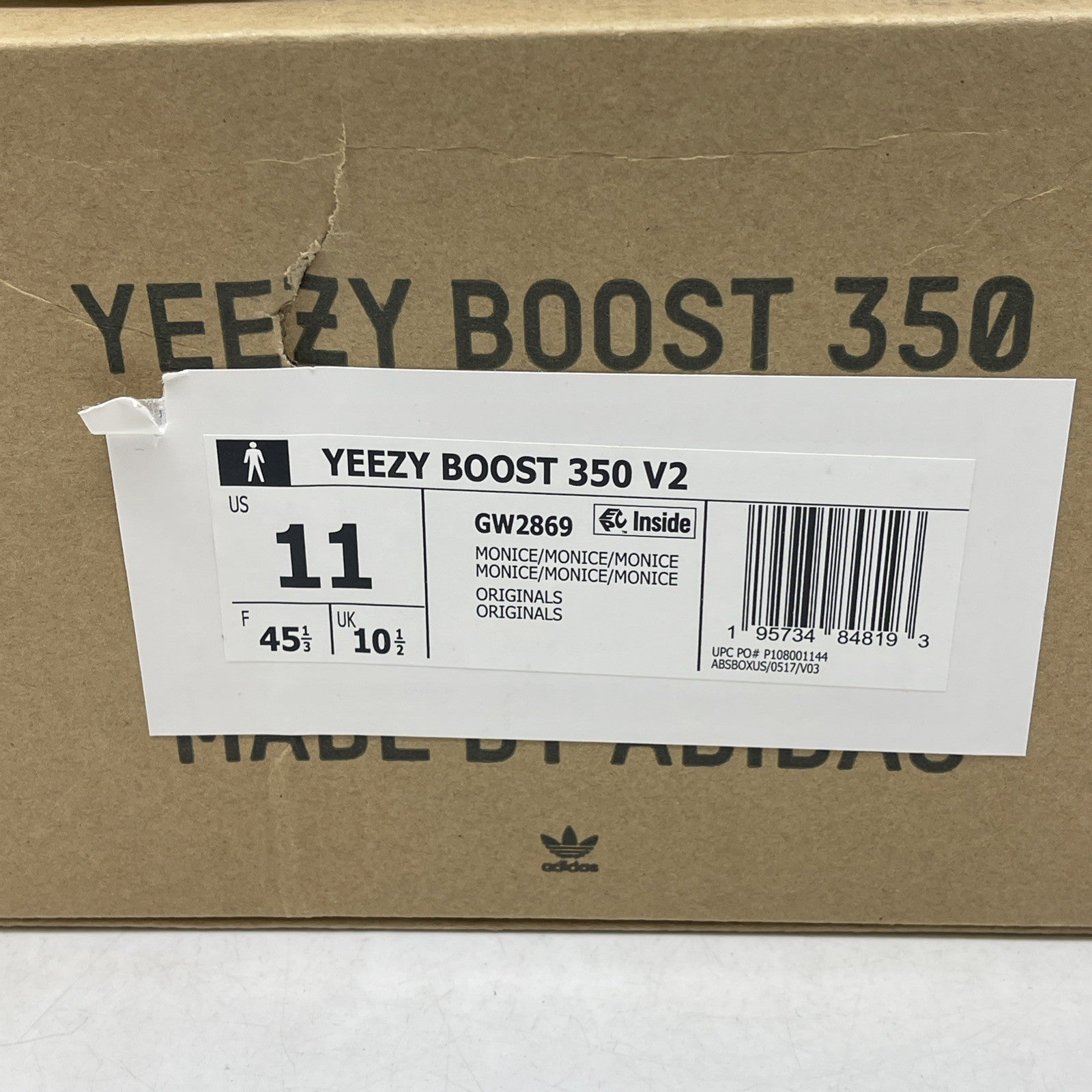 Size 11 - adidas Yeezy Boost 350 V2 Mono Ice (GW2869)