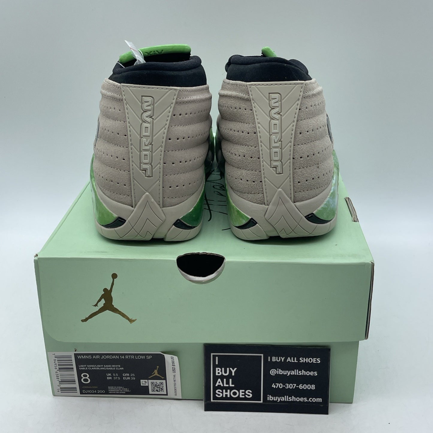 Size 8W - Aleali May x Air Jordan 14 Retro SP Low Fortune (DJ1034-200)