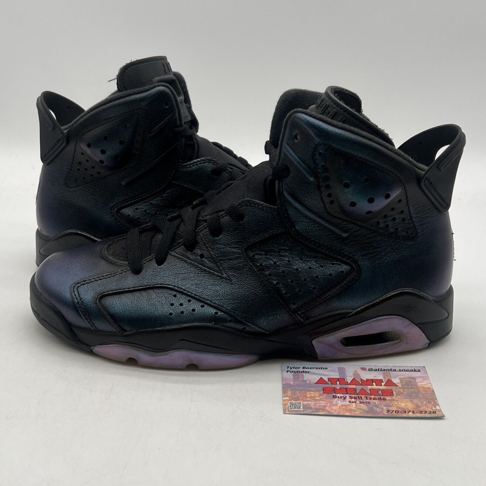 Size 8.5 - Air Jordan 6 Retro All Star - Chameleon Blue Purple (907961-015)