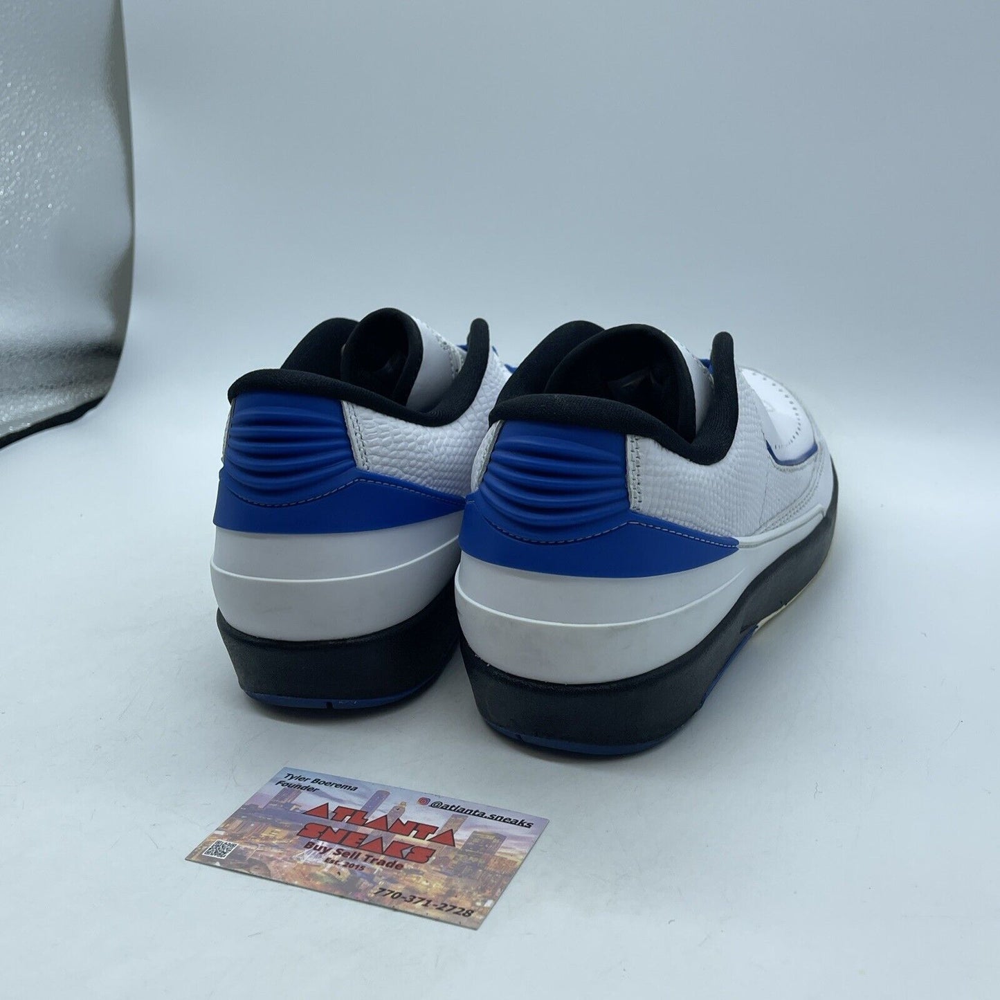 Size 10W - Air Jordan 2 Retro Low Varsity Royal Blue White Leather (DX4401-104)