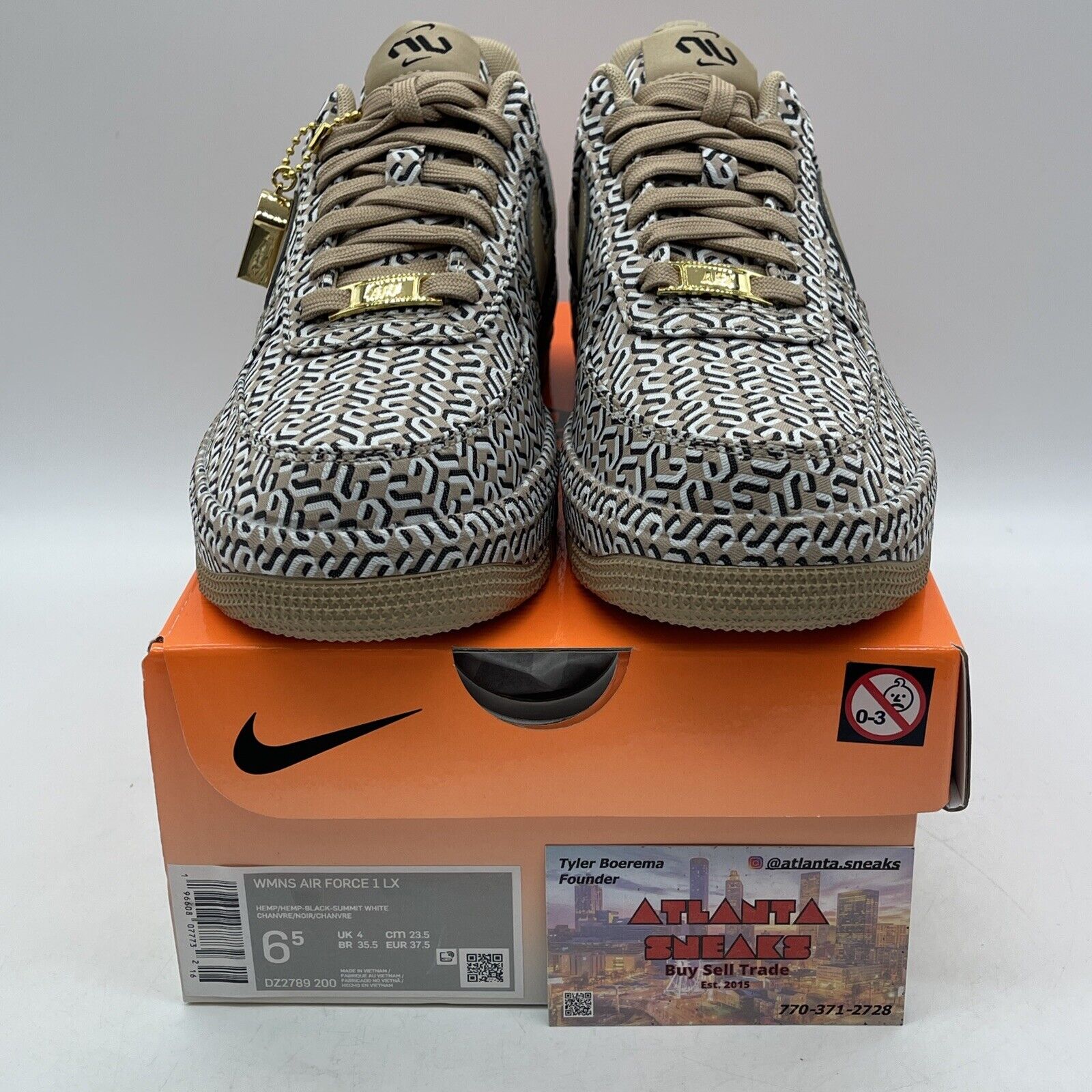 Size 6.5W - Nike Air Force 1 LX United in Victory - Hemp Brown (DZ2789-200)