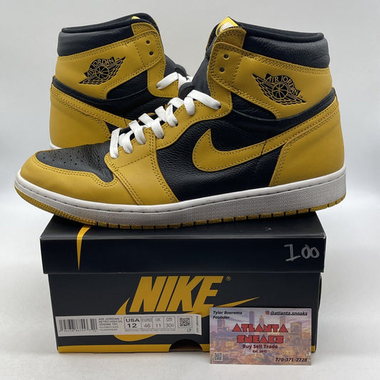 Size 12 - Jordan 1 Retro OG High Pollen Yellow White Black (555088-701)