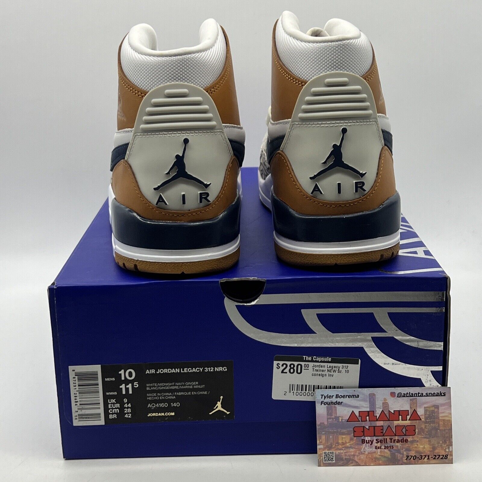 Size 10 - Just Don x Jordan Legacy 312 Medicine Ball White Leather (AQ4160-140)