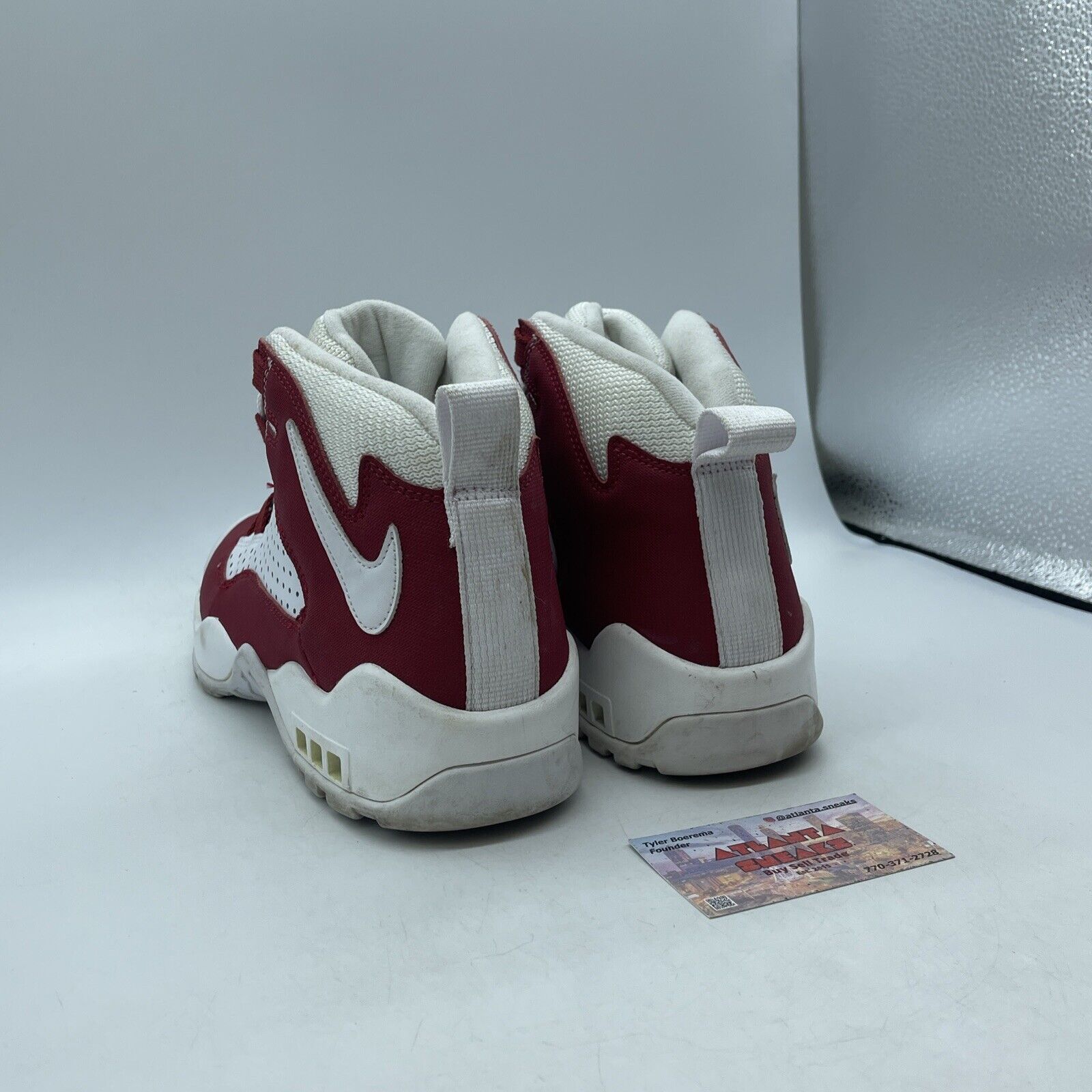 Size 9.5 - Nike Air Darwin Varsity Red White Leather Suede (AJ9710-600)