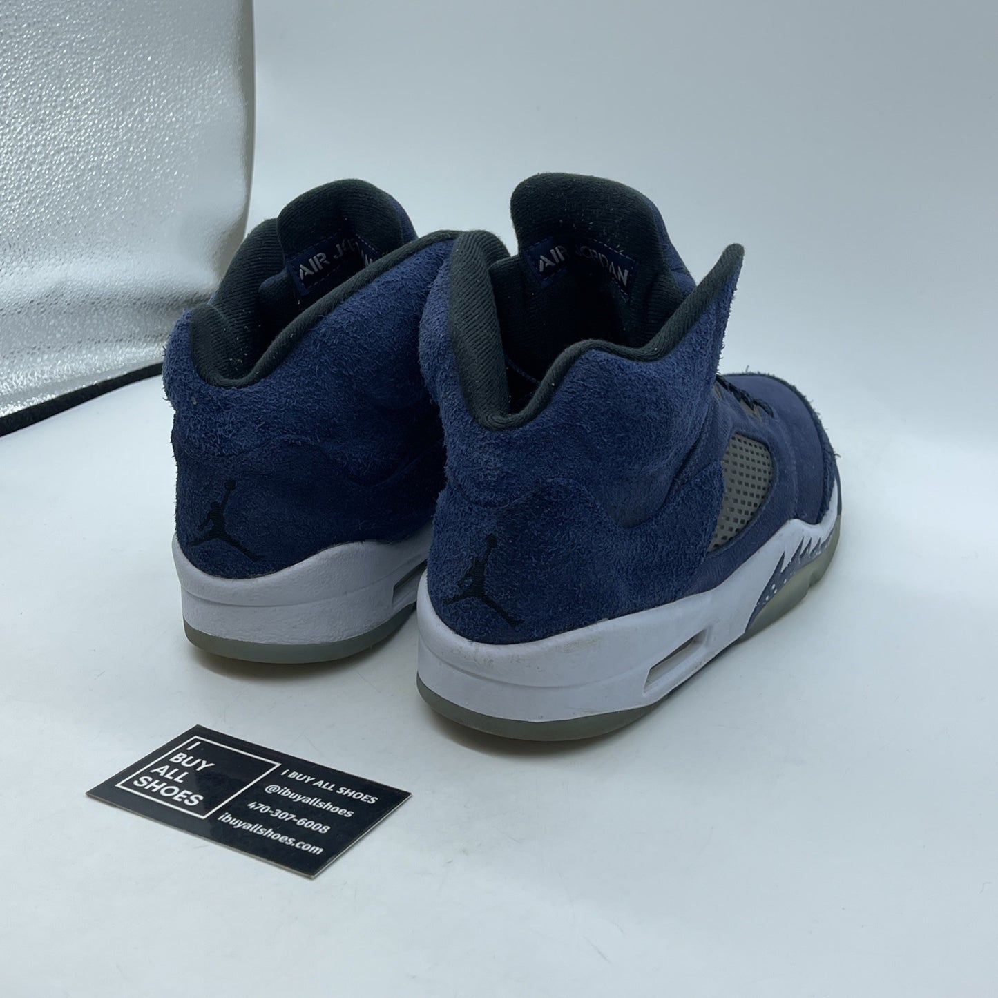 Size 8 - Air Jordan 5 Retro SE Midnight Navy Black Suede (FD6812-400)