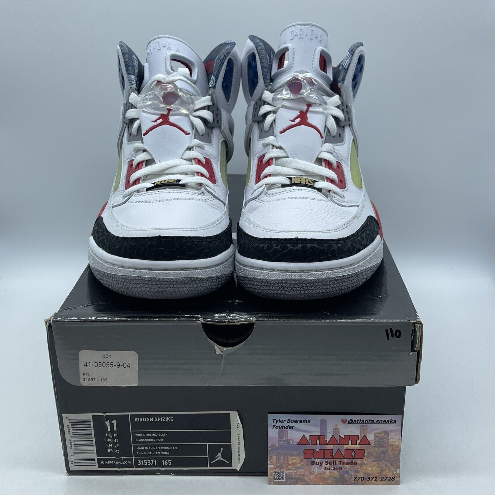 Size 11 - Jordan Spizike Mars Blackmon White Grey Suede Leather (315371-165)