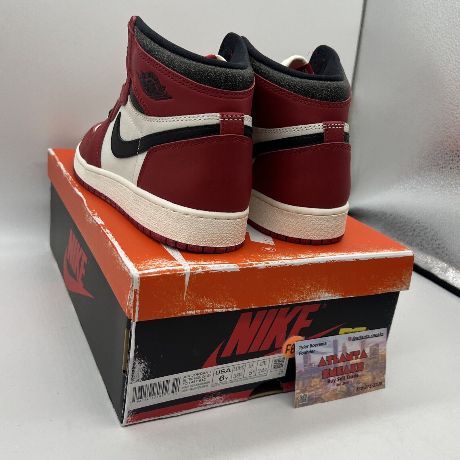 Size 6Y - Jordan 1 Retro High OG Chicago Lost & Found 2022 Brand New Og All