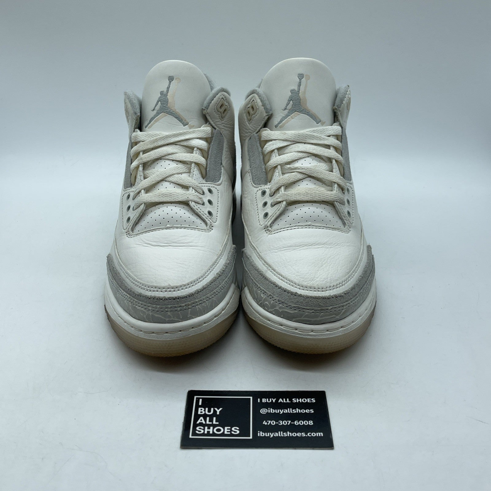 Size 9 - Air Jordan 3 Retro Craft Ivory/Grey White Leather (FJ9579-100)