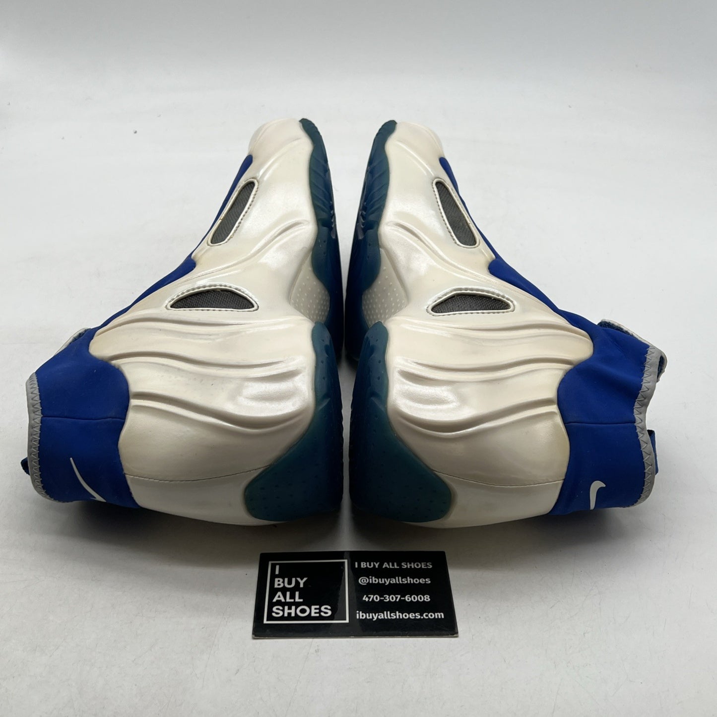 Size 10.5 - Nike Air Flightposite Knicks White Blue New York (642307-100)