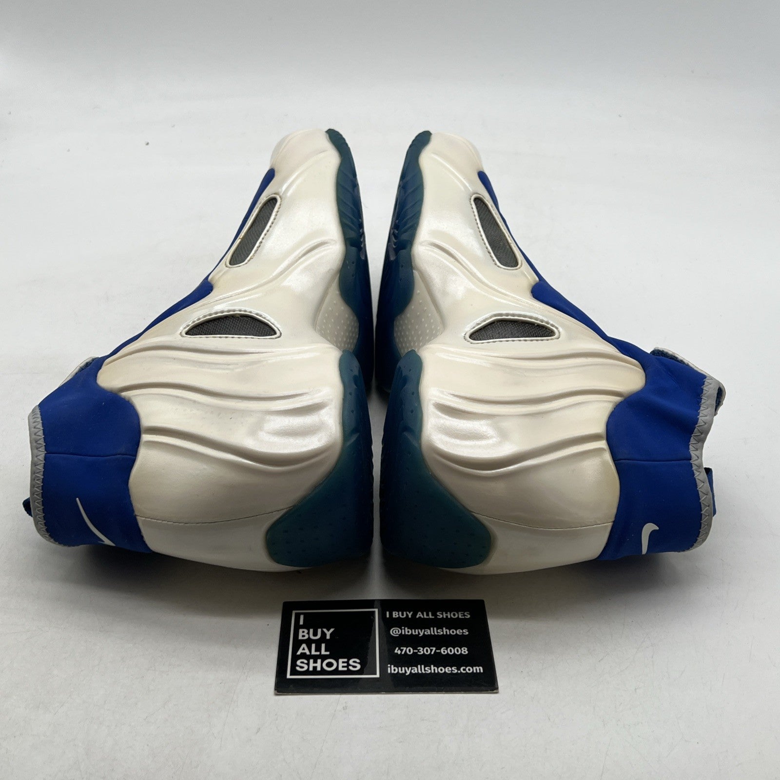 Size 10.5 - Nike Air Flightposite Knicks White Blue New York (642307-100)