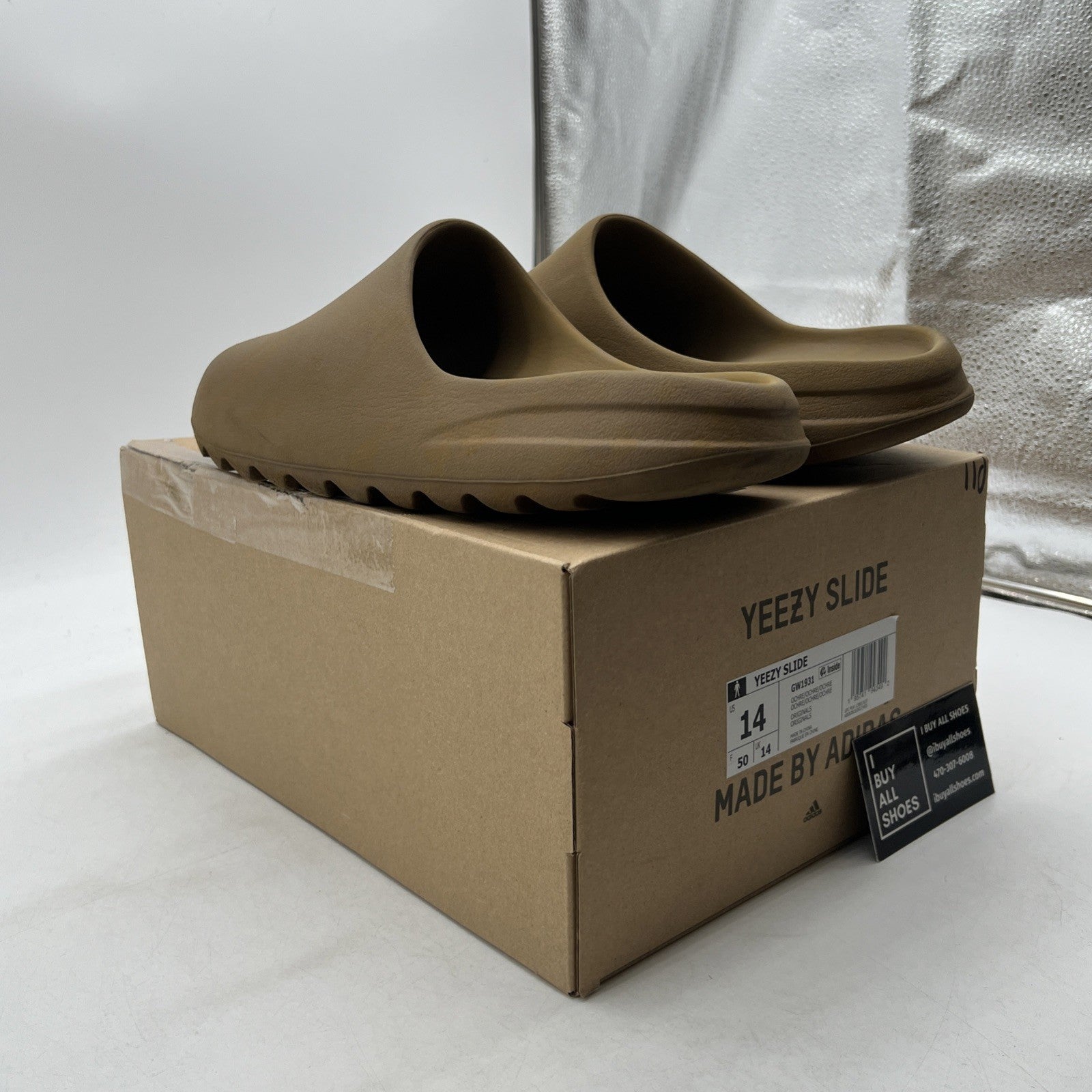 Size 14 - Adidas Yeezy Slide Ochre (GW1931)
