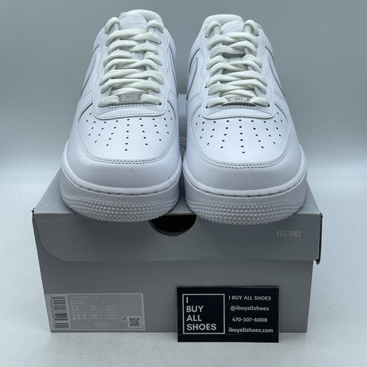 Size 12 - Nike Air Force 1 '07 Low Triple White (CW2288-111)