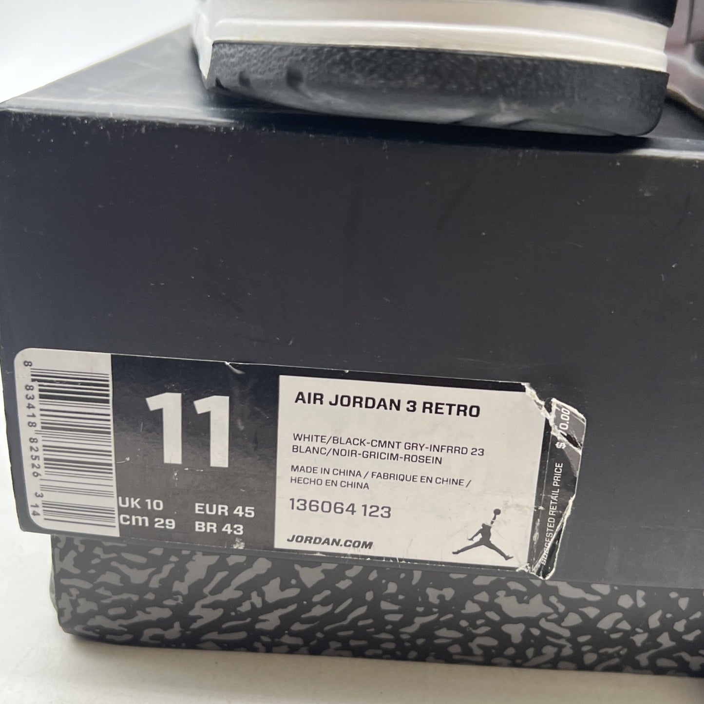 Size 11 - Air Jordan 3 Retro Infrared 23 (136064-123)