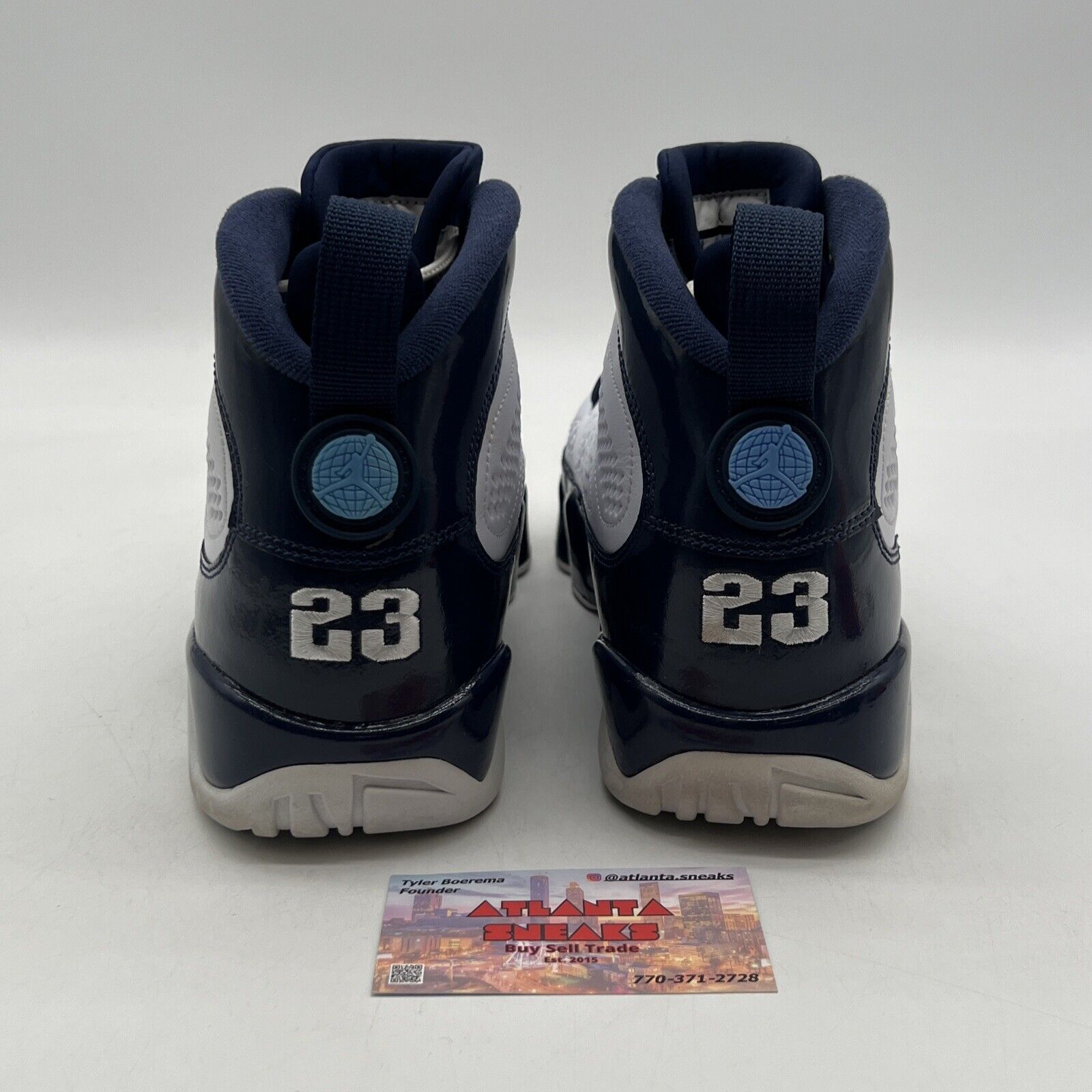 Size 9 - Air Jordan 9 Retro UNC White Navy (302370-145)