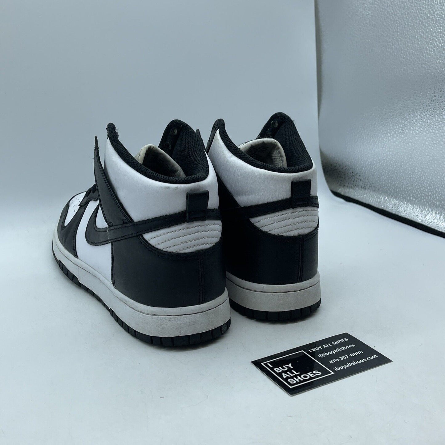 Size 10 - Nike Dunk High Black White Leather (DD1399-105)
