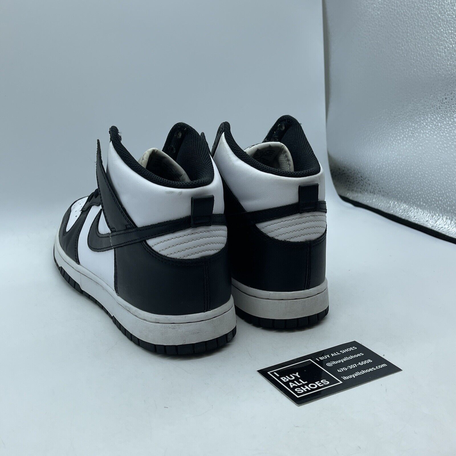 Size 10 - Nike Dunk High Black White Leather (DD1399-105)