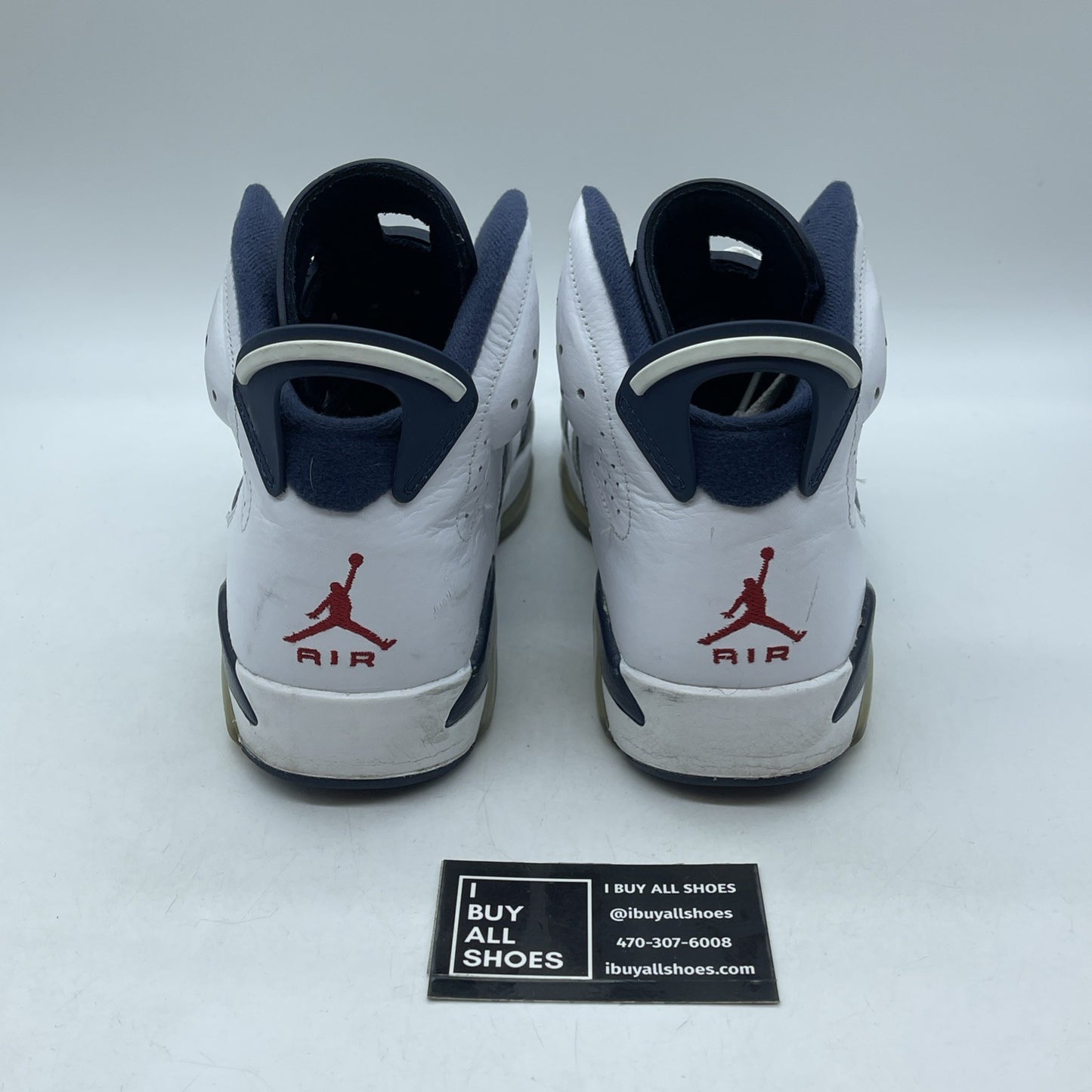 Size 9 - Air Jordan 6 Retro 2012 Olympic Blue White Leather (384664-130)