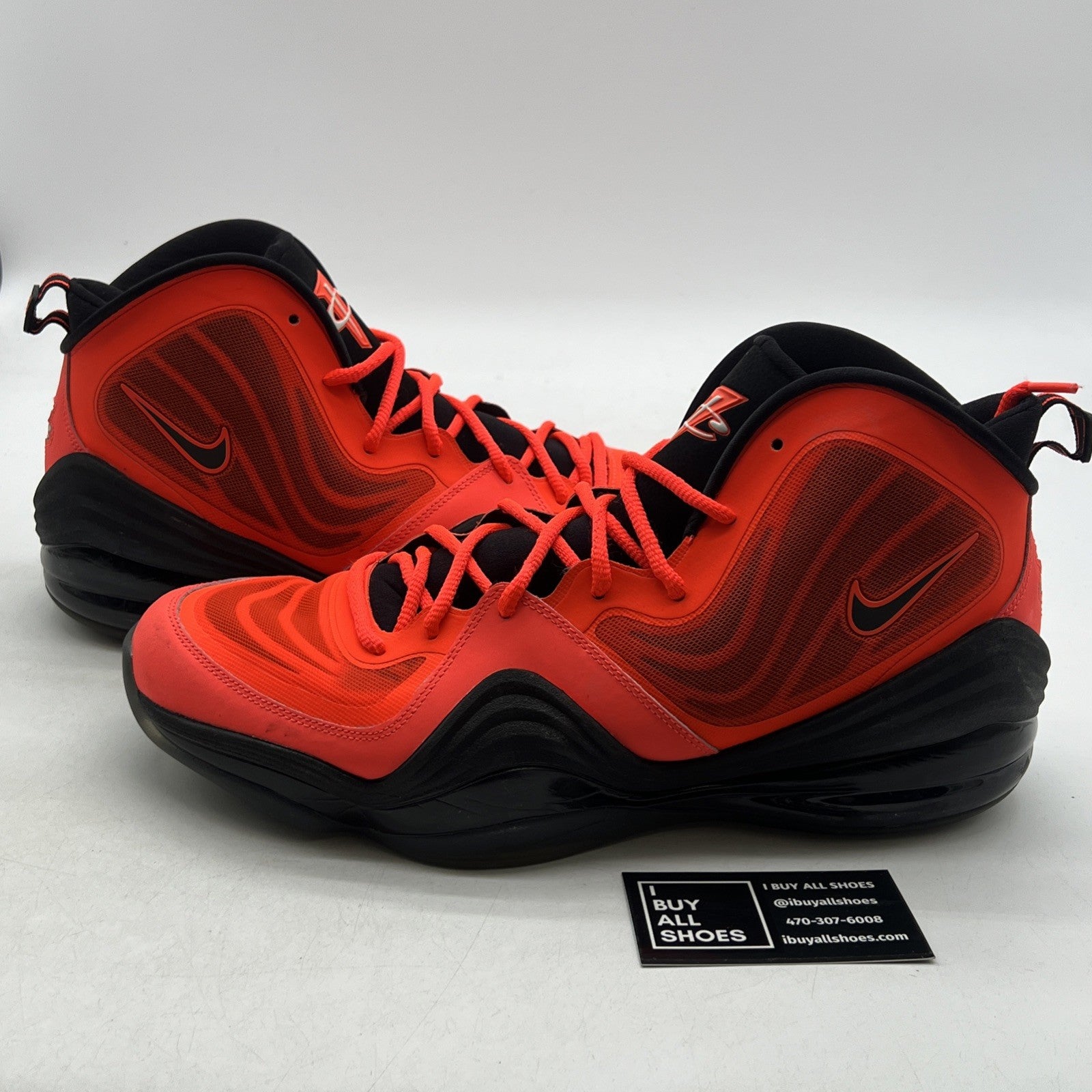 Size 13 - Nike Air Penny 5 Total Crimson (537331-800)