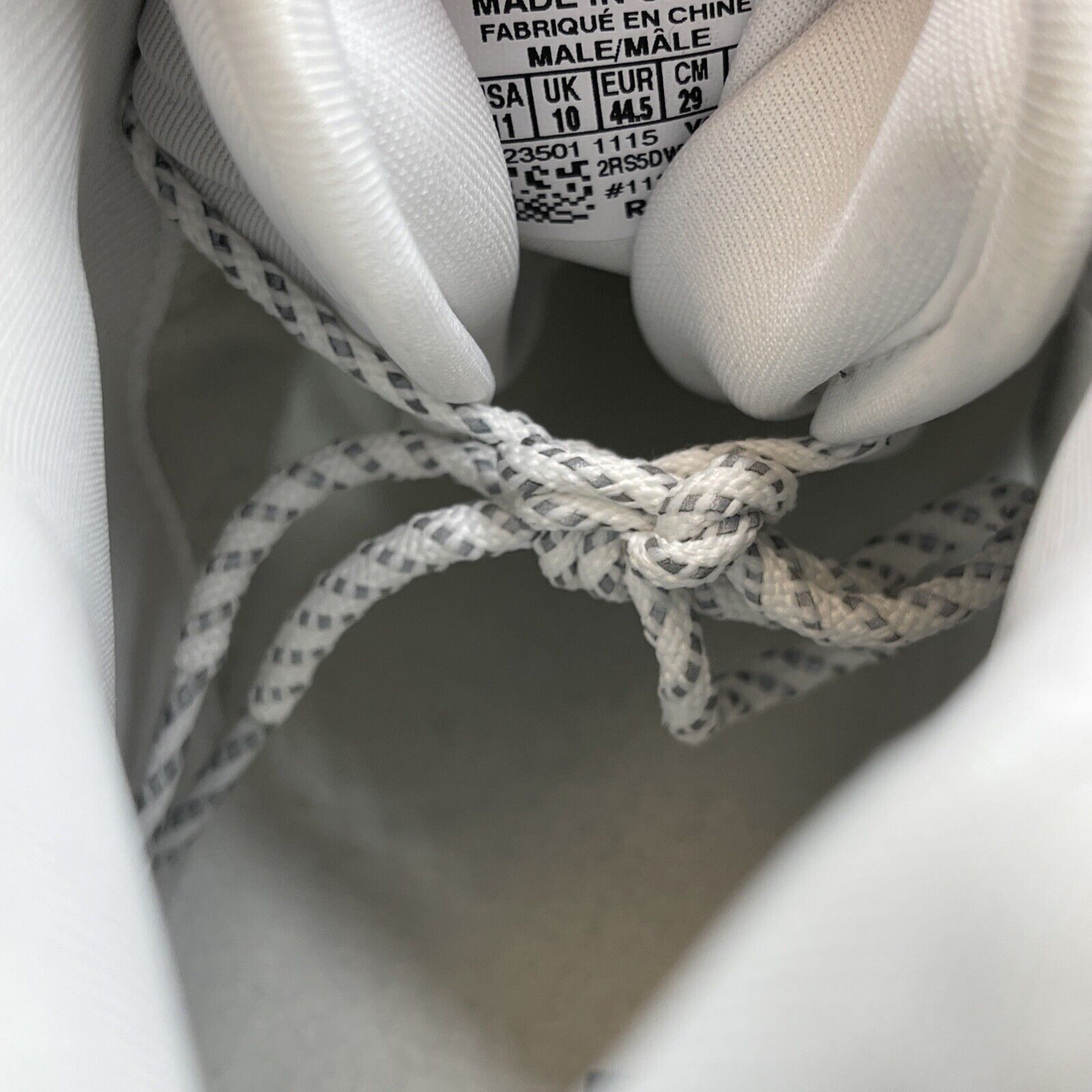 Size 11 - Reebok Question Mid Prototype White Black Red Leather (V67907)
