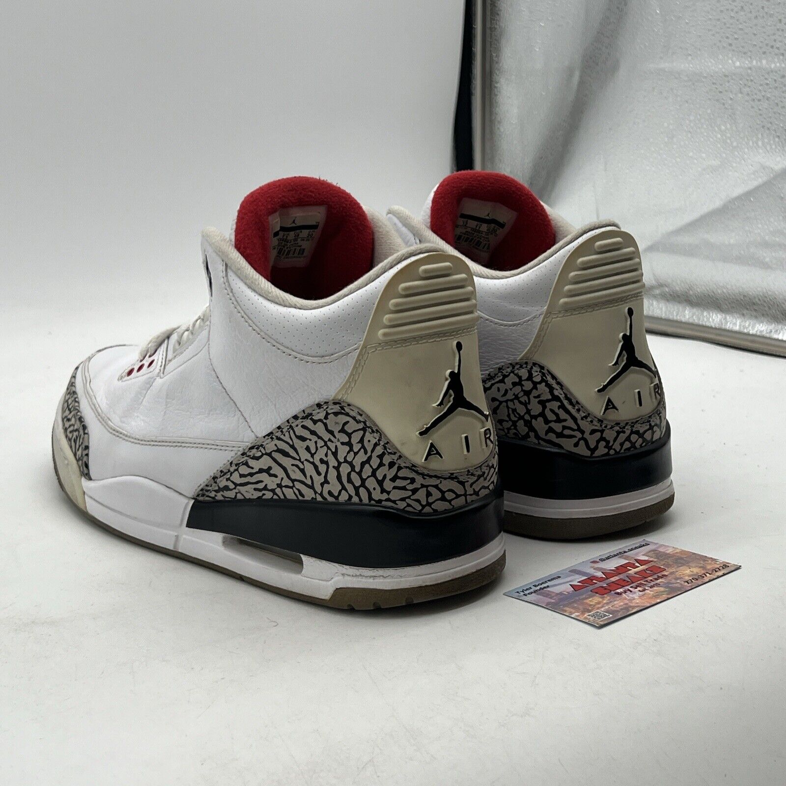 Size 12 - Air Jordan 3 Retro White Cement 2011 (136064-105)