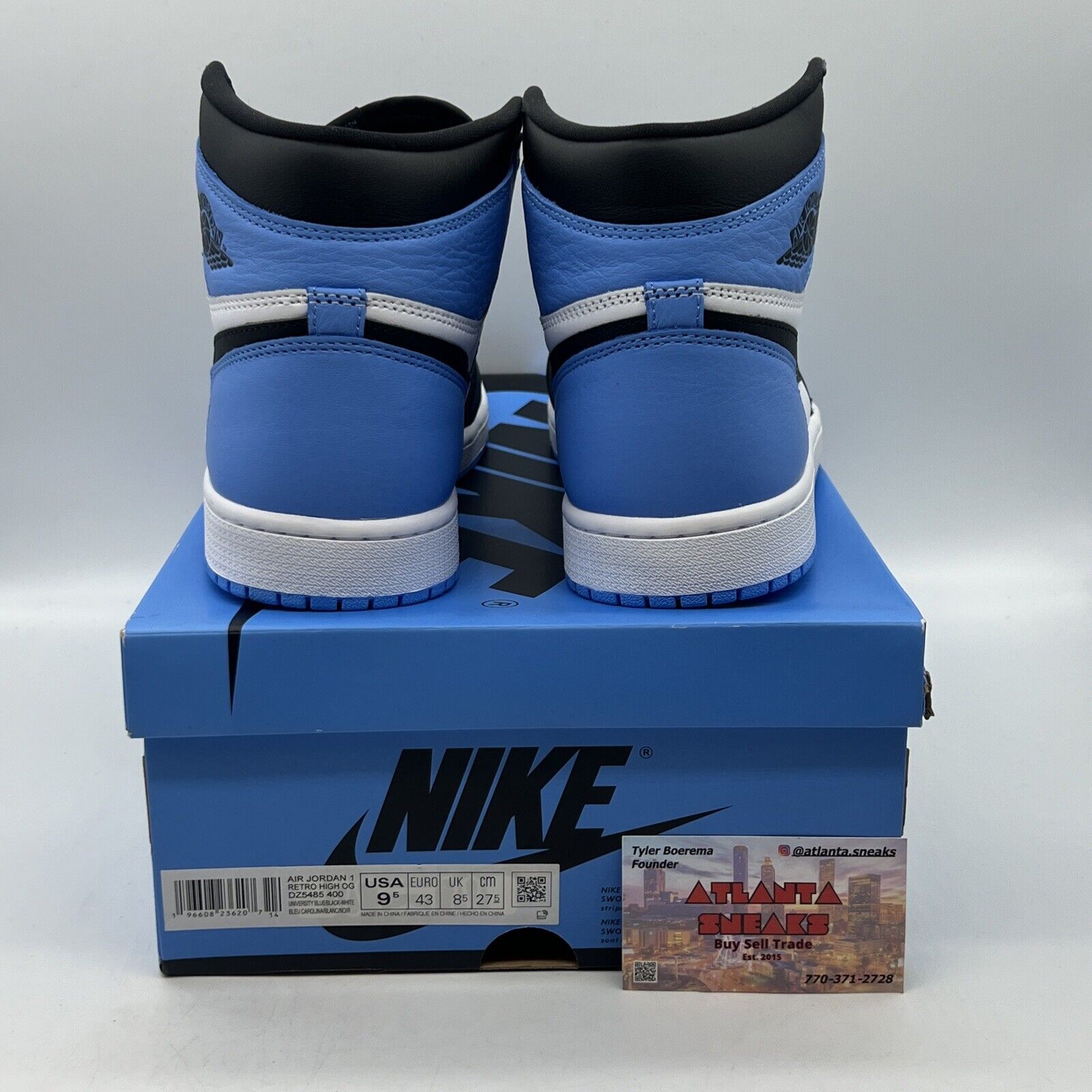 Size 9.5 - Jordan 1 Retro OG High UNC Toe Brand New Og