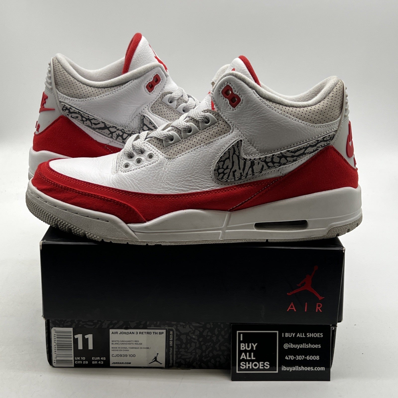 Size 11 - Air Jordan 3 Retro Tinker Air Max 1 2019 (CJ0939-100)