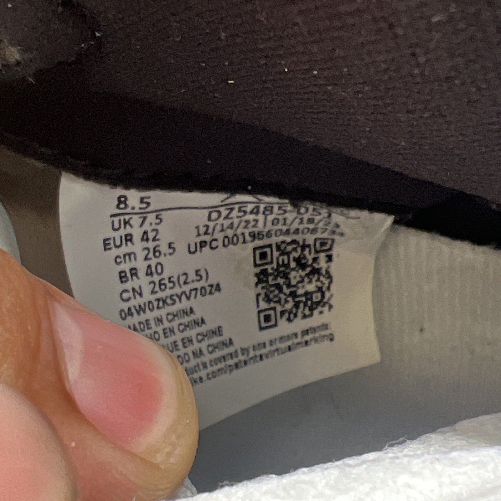 Size 8.5 - Air Jordan 1 Retro OG High Washed Black (DZ5485-051)