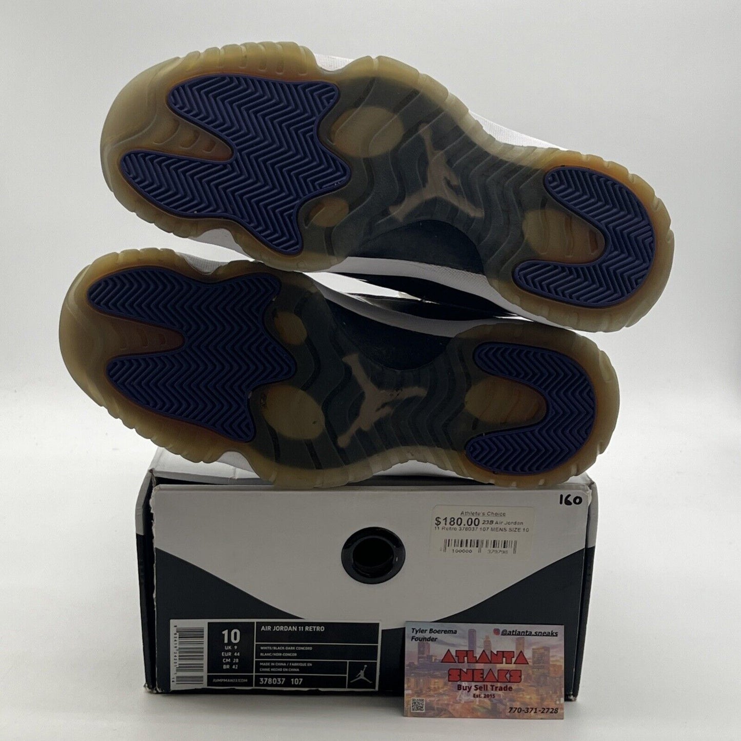 Size 10 - Air Jordan 11 Retro Concord 2011 (378037-107)