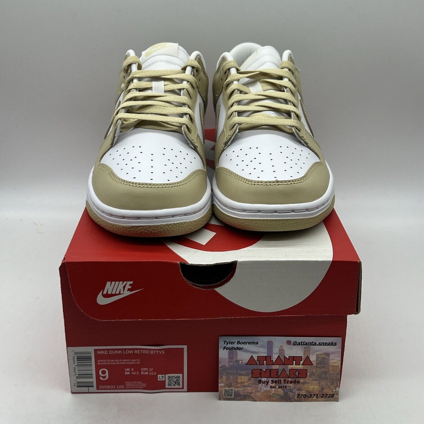 Size 9 - Nike Dunk Low Team Gold Brand New Og All