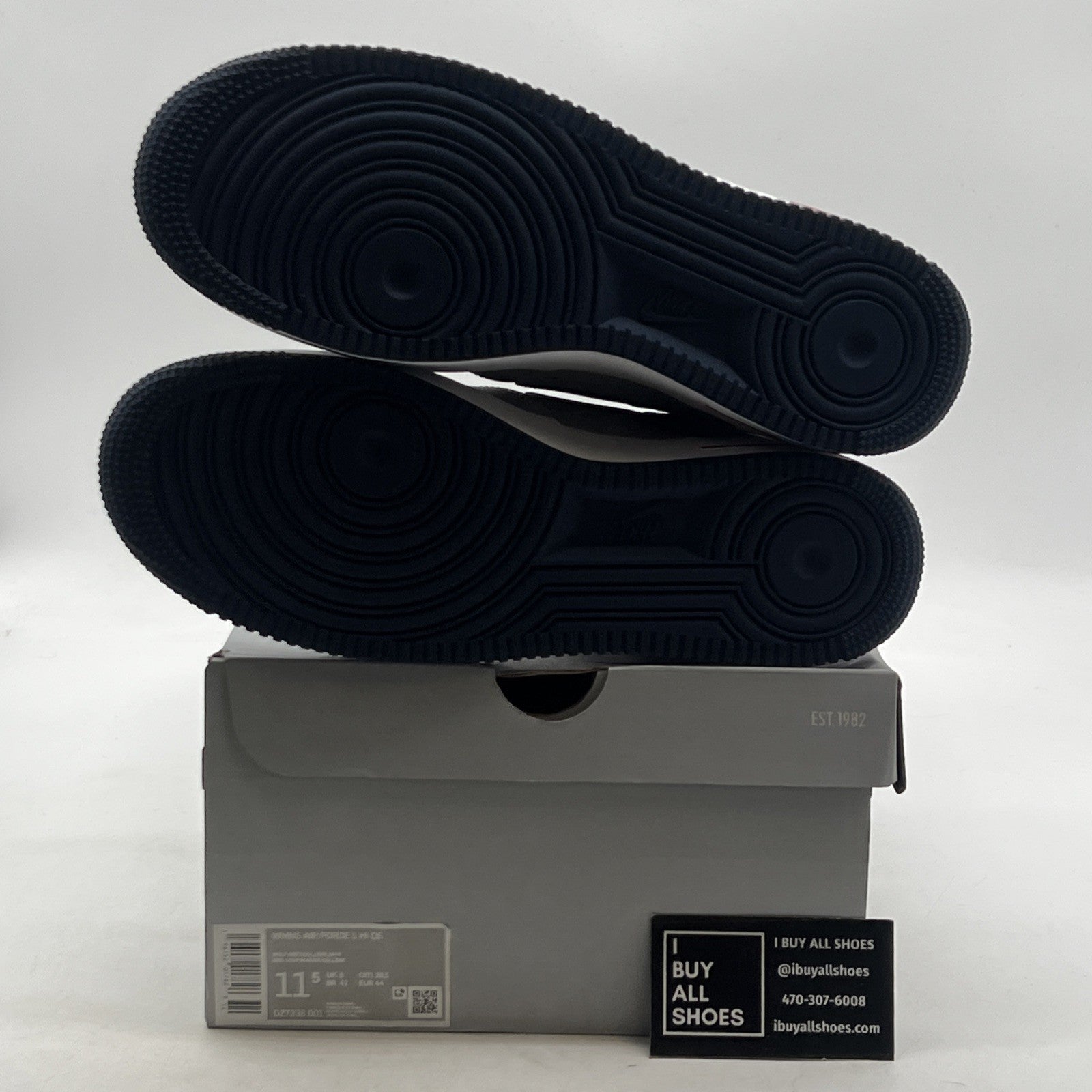 Size 11.5 - Nike Air Force 1 High New England Patriots W (DZ7338-001)