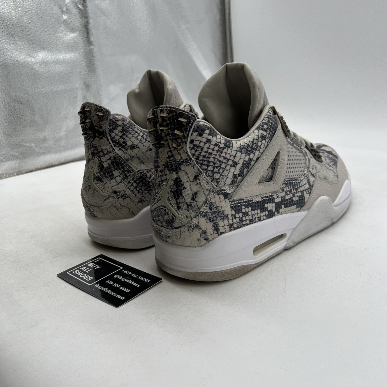 Size 14 - Air Jordan 4 Retro Premium Snakeskin (819139-030)