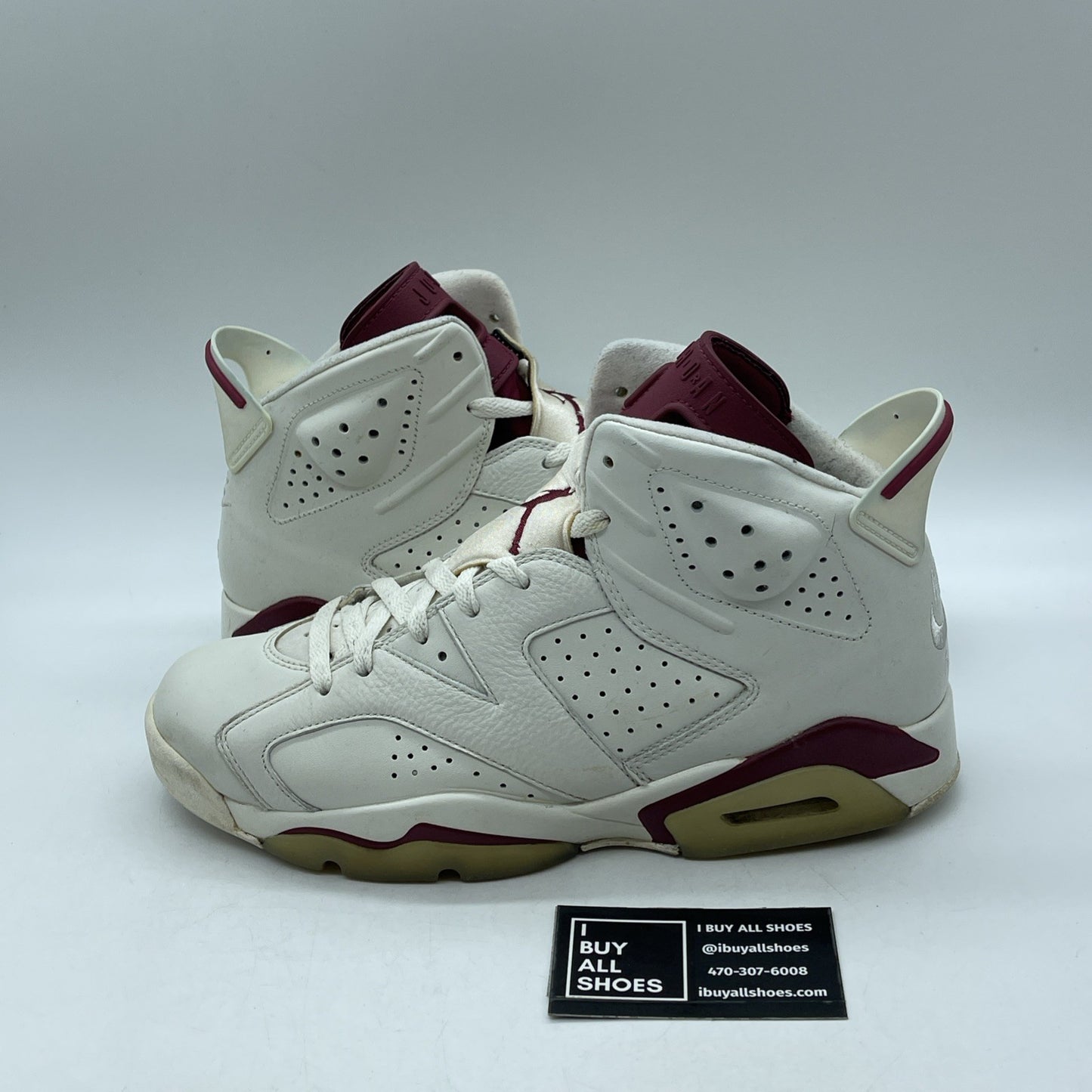 Size 9.5 - Air Jordan 6 Retro 2015 Maroon (384664-116)