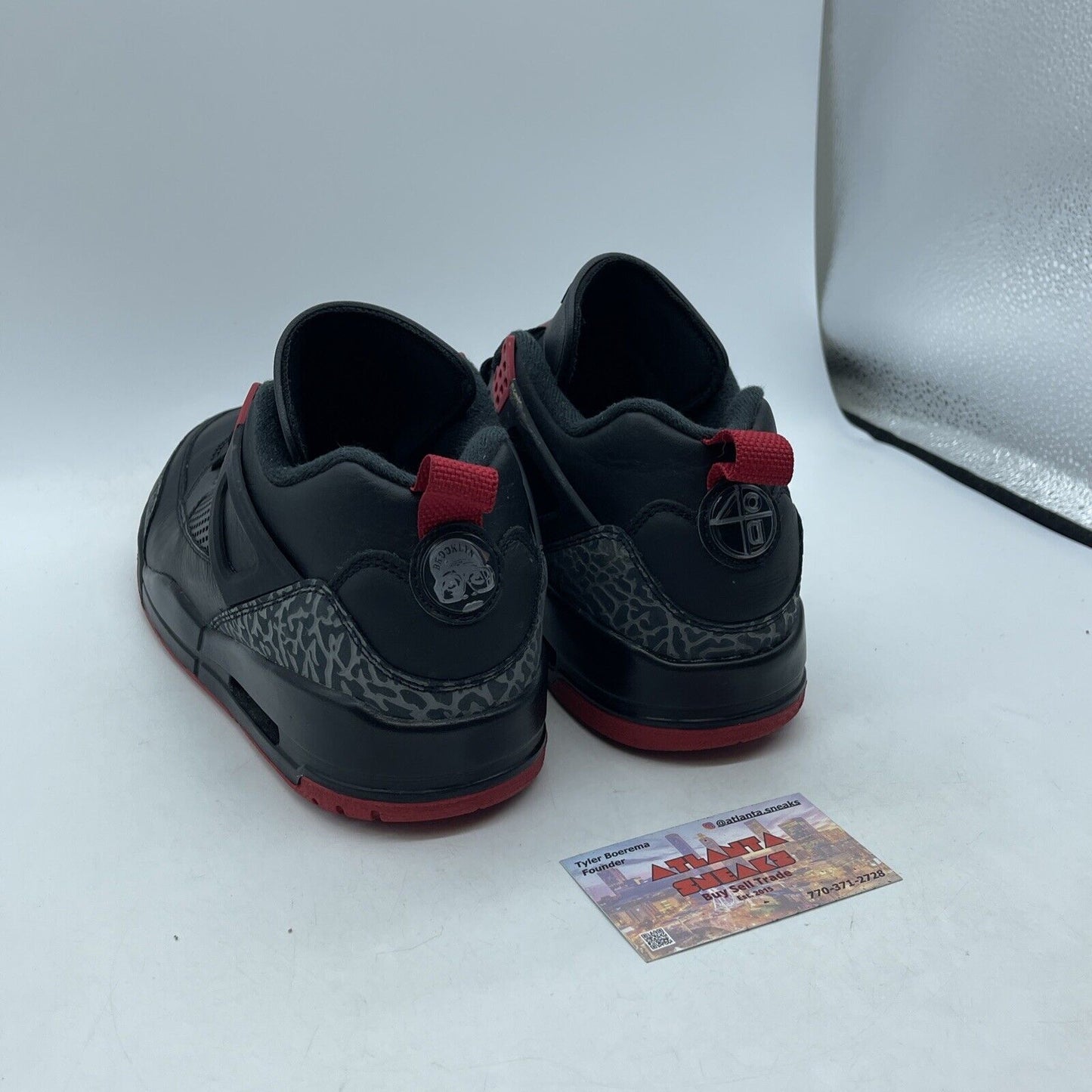 Size 10 - Nike Air Jordan Spizike 'Bred' Black Leather Grey Suede (FQ1759-006)