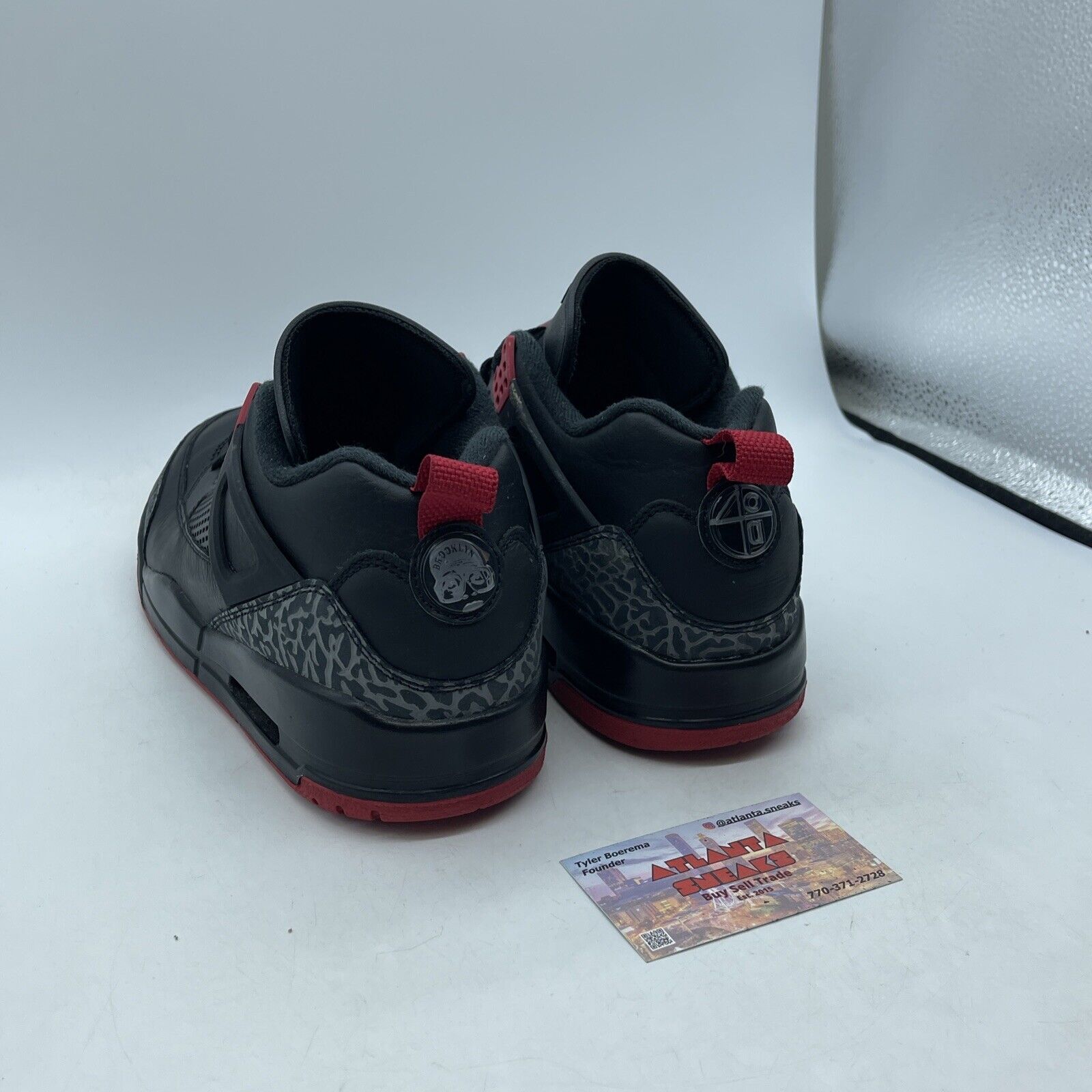 Size 10 - Nike Air Jordan Spizike 'Bred' Black Leather Grey Suede (FQ1759-006)