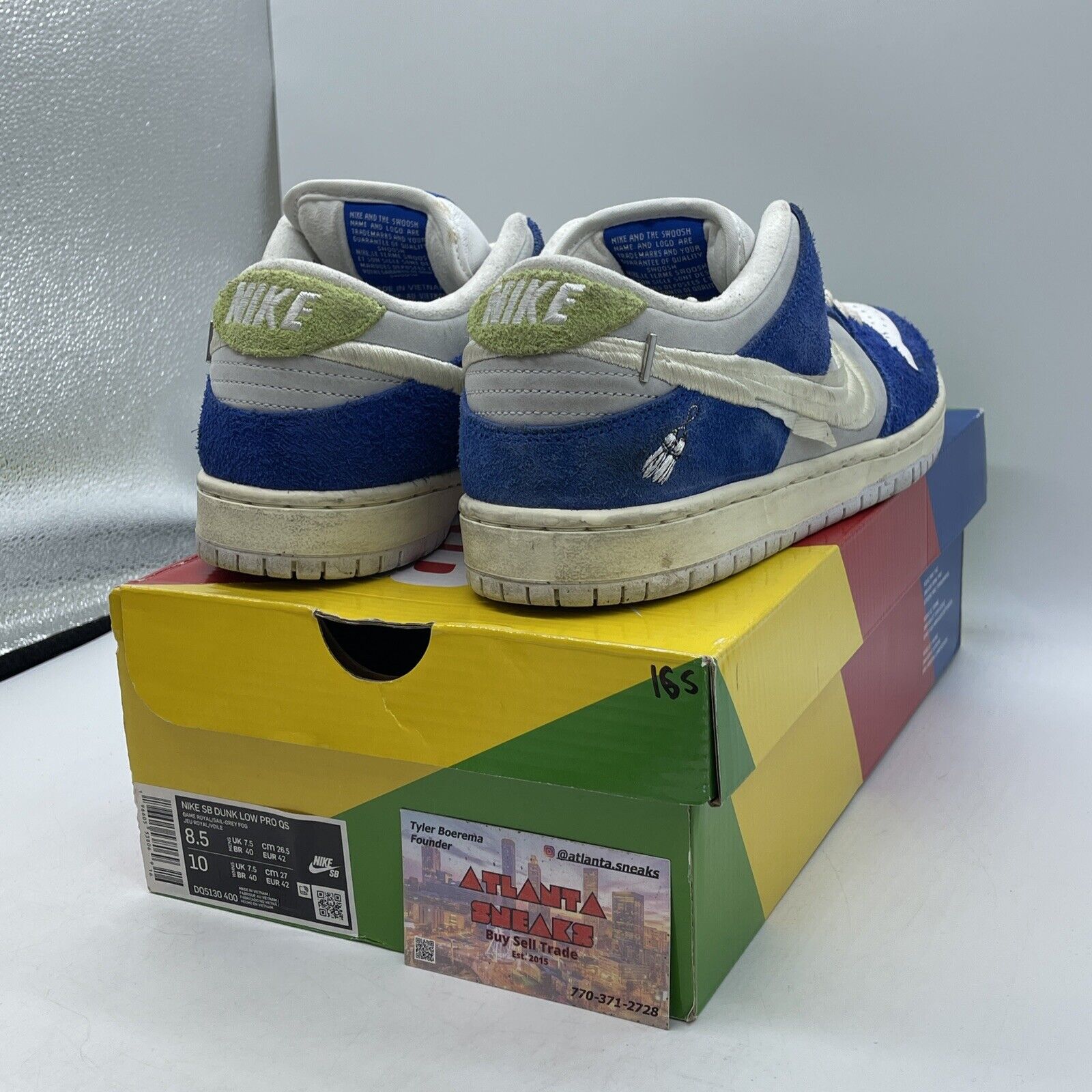 Size 8.5 - Nike Fly Streetwear x Dunk Pro SB Low Gardenia Blue (DQ5130-400)