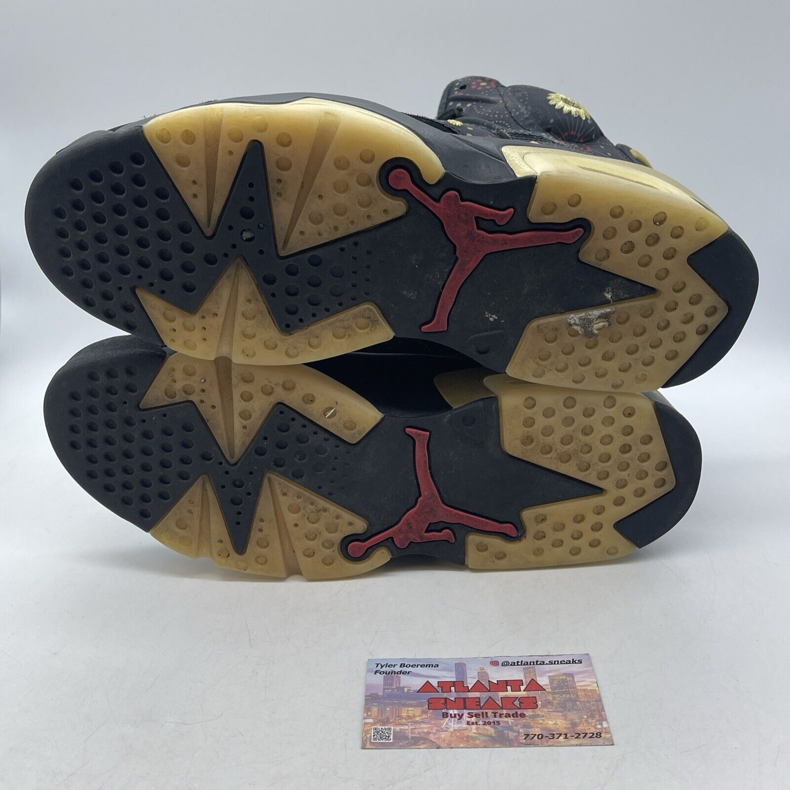 Size 9.5 - Air Jordan 6 Retro Chinese New Year Black Gold Red (AA2492-021)