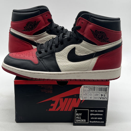 Size 14 - Air Jordan 1 Retro OG High Bred Toe (555088-610)