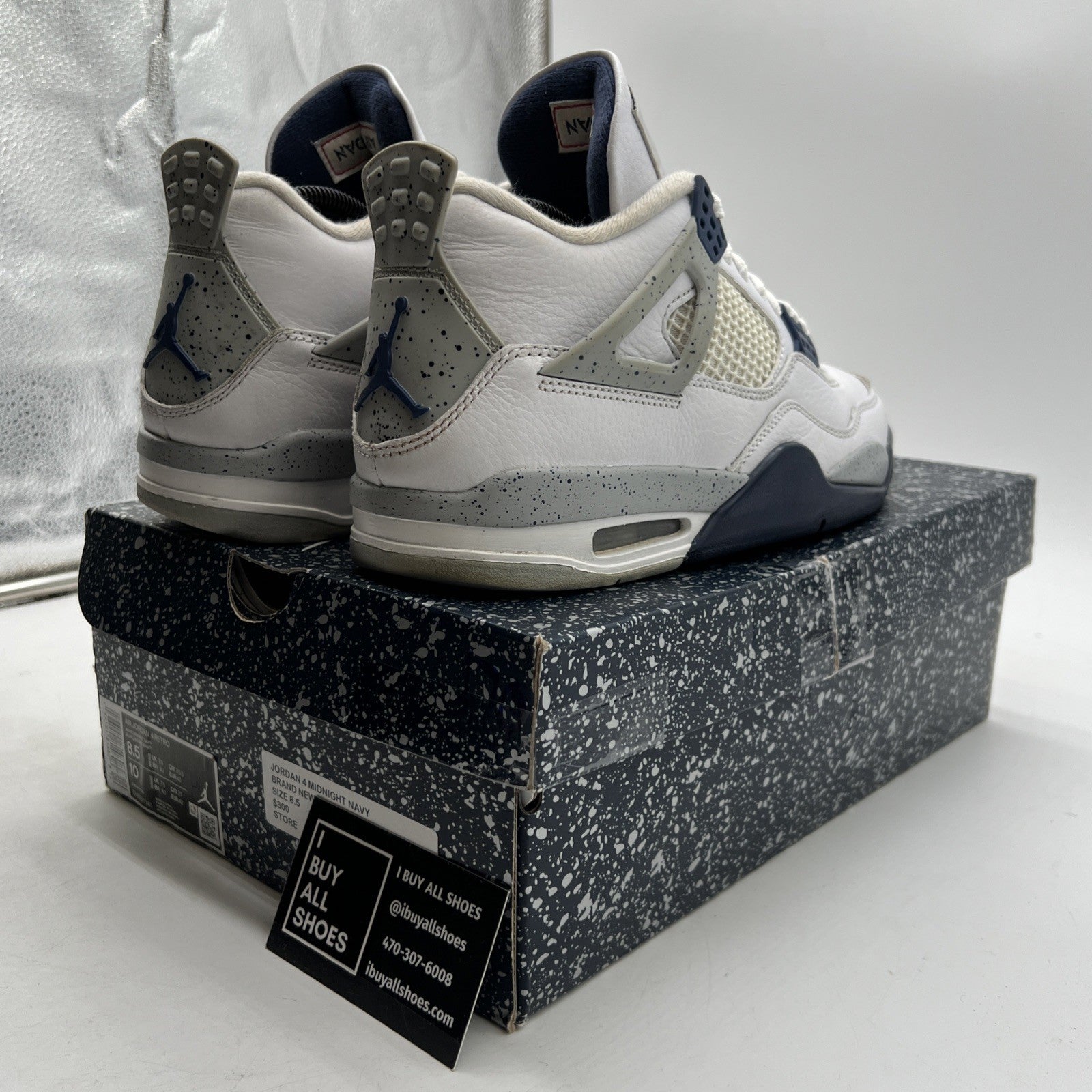 Size 8.5 - Air Jordan 4 Retro Mid Midnight Navy (DH6927-140)