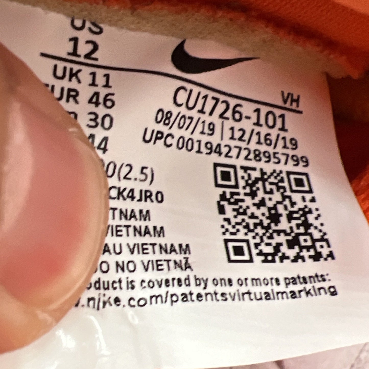 Size 12 - Nike Dunk Low Retro SP Syracuse 2020 (CU1726-101)