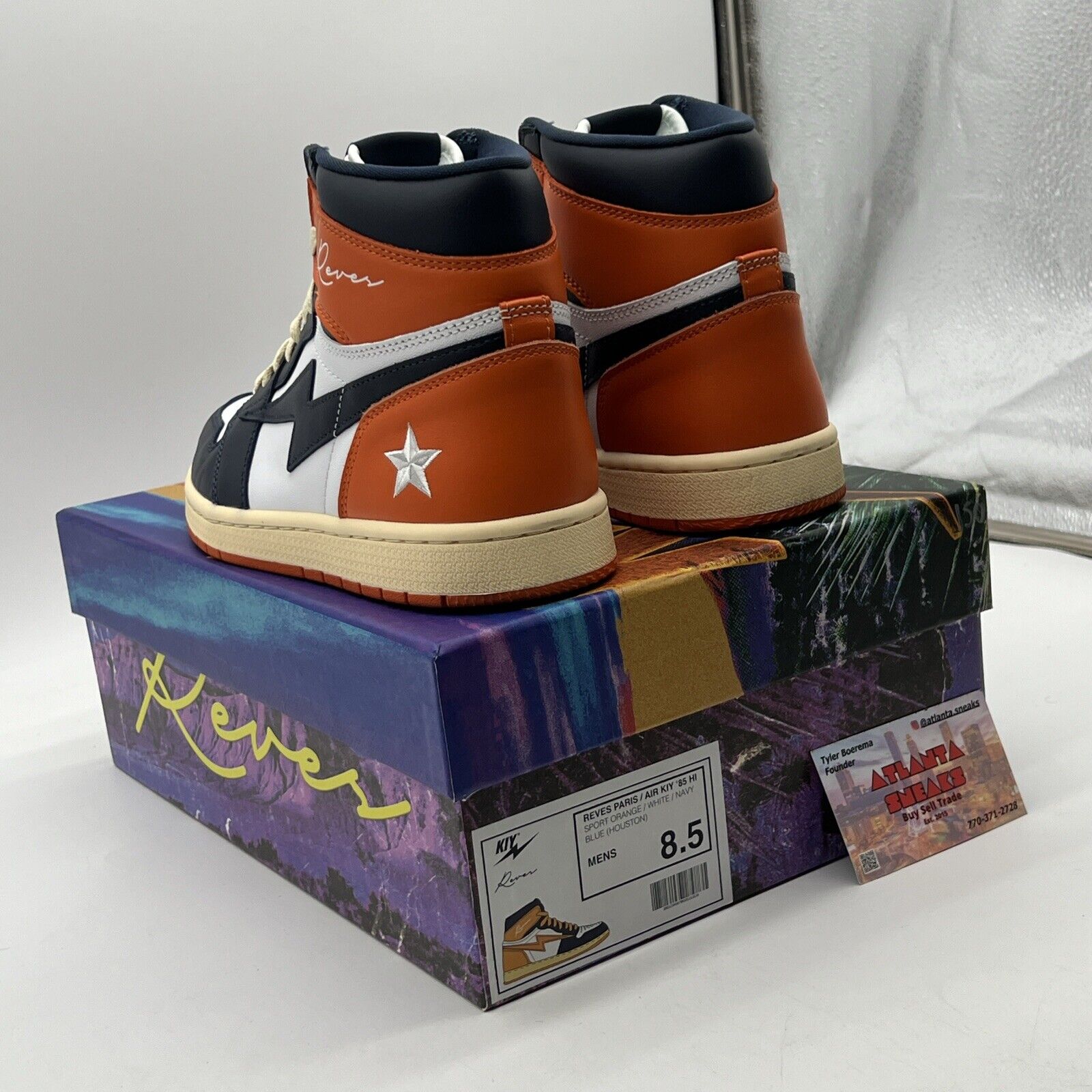 Size 8.5 - Air Kiy ‘85 High x Houston Astros