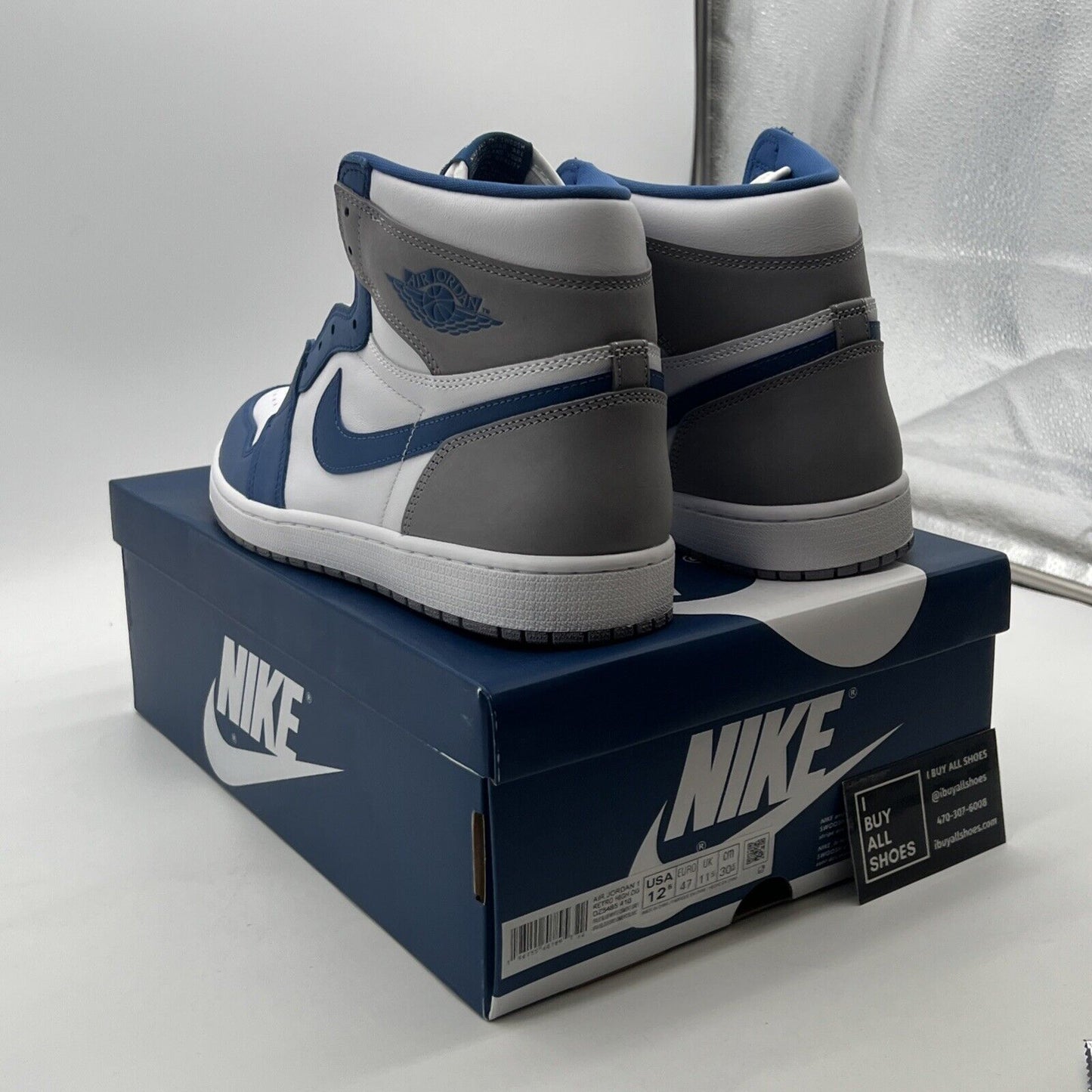 Size 12.5 - Air Jordan 1 Retro OG High True Blue (DZ5485-410)