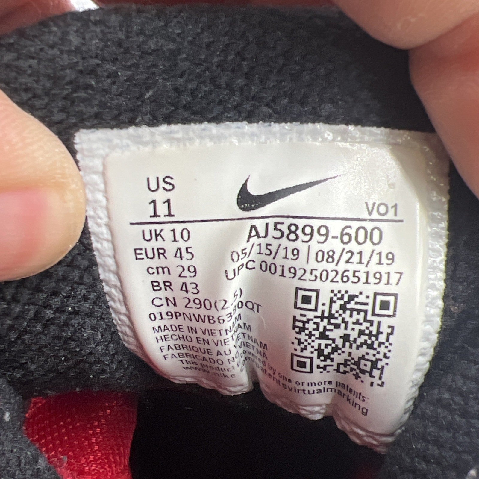 Size 11 - Nike Mamba Focus University Red (AJ5899-600)