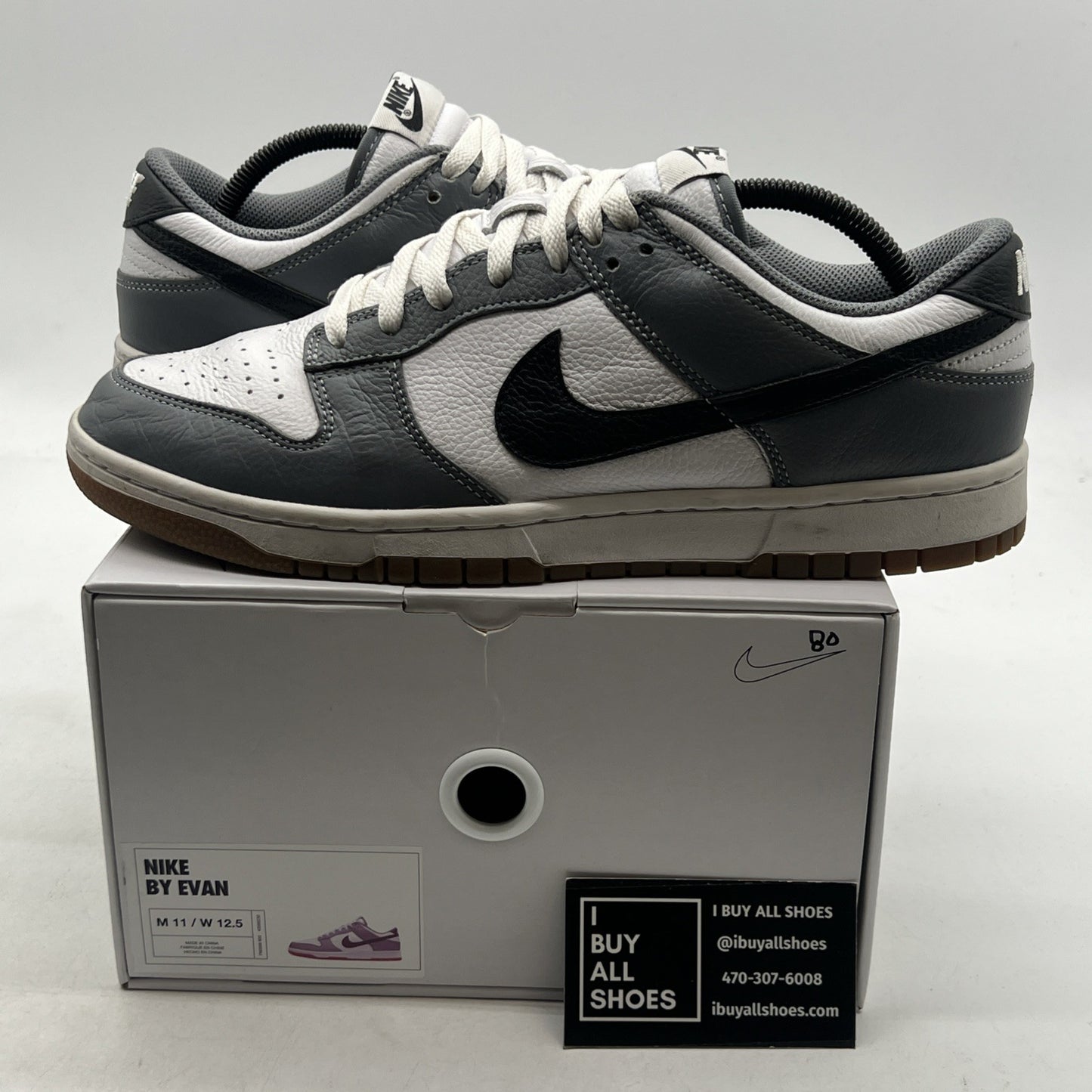 Size 11 - Nike Dunk Low ID By You Men’s Gum White Black Grey (FN0569-900)