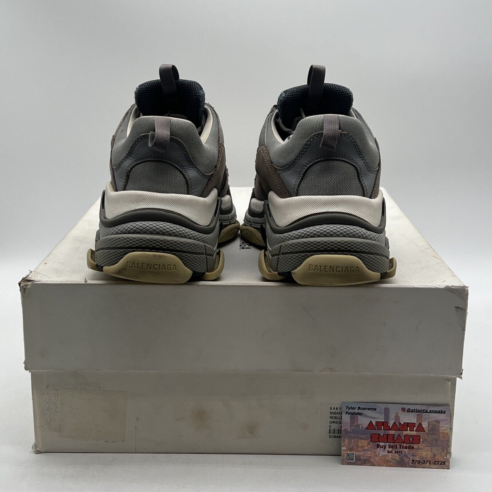 Size 10 - Balenciaga Triple S Sneaker 2018 Grey