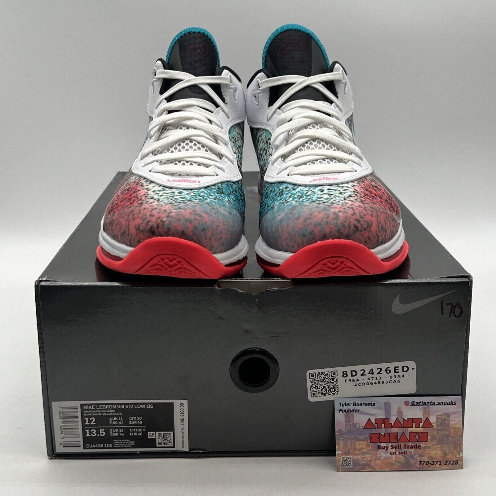 Size 12 - Nike LeBron 8 V/2 Retro 2021 Low Miami Night Pink Blue (DJ4436-100)