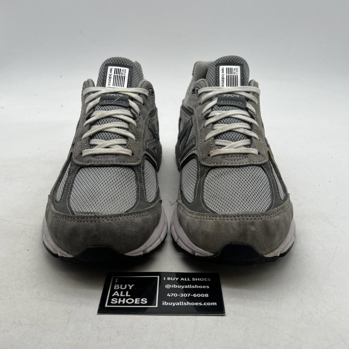 Size 10 - New Balance 990v4 Made in USA Grey Silver (U990GR4)