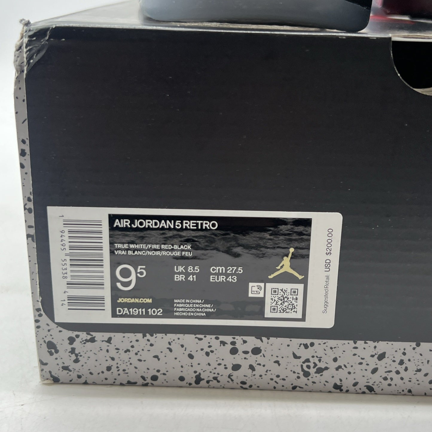Size 9.5 - Air Jordan 5 Retro Mid Fire Red (DA1911-102)